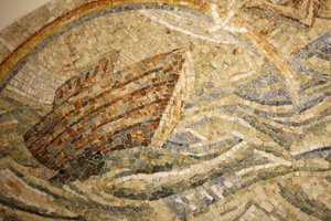 Saint-Maurice Abbey Basilica, Mosaik av Madeleine DienerNoas ark, Saint-Maurice, Suisse av Unbekannt