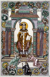 Saint Dunstan (illustration) av Unbekannter Künstler
