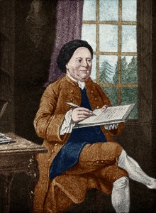 Samuel Richardson, porträtt. Engelsk författare 19 augusti 1689 - 4 juli 1761. av Mason Chamberlin av Unbekannt