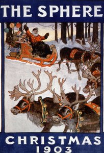 Jultomten och hans renar av Unbekannter Künstler