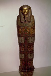 Sarkofag av Nehemes Mentou, präst av Amon, egyptisk av Unbekannt