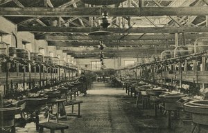 Sidenfabrik av Unbekannter Künstler