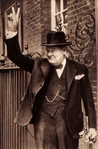 Sir Winston Churchill - av Unbekannter Künstler