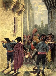 Spansk serenad. Gravyr i "The Peoples of the Earth" 1890. av Unbekannter Künstler