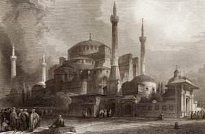 S:ta Sofia / Hagia Sofia Konstantinopel av Unbekannter Künstler