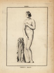 Staty av Venus Doree (guld), romersk gudinna av kärlek, skönhet, sex och fertilitet av Unbekannt