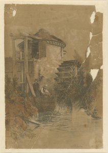 Stoke-upon-Trent - Boothen Mill: tonad litografi, 1839 av Unbekannt