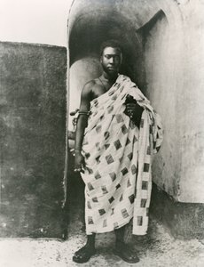 Ashanti-kungen; Prempeh, tidigt 1900-tal (s/v foto) av Unbekannt