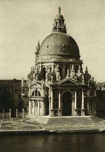 Basilikan Santa Maria della Salute vid slutet av Canal Grande. Venedig Fotografi av Wilhelm Bode av Unbekannt
