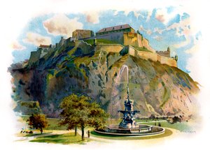 Castle Rock, Edinburgh av Unbekannter Künstler