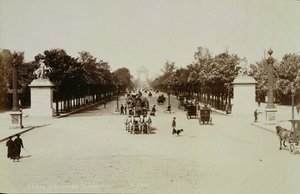 Champs Elysees, Paris (sepiafoto) av Unbekannt
