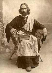 The Divine Healer Schrader, Temple, Texas, ca 1888 (s/v foto) av Unbekannt