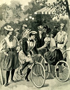 Mode för cyklar i Bois de Boulogne av Unbekannter Künstler