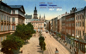 Rynok-torget i Lviv (Lviv), Ukraina av Unbekannter Künstler