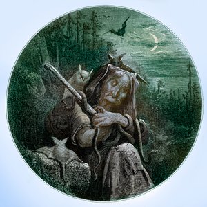 Stormen - Shakespeare av Doré av Unbekannter Künstler
