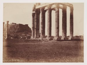 Jupiter Olympius tempel, ca 1849 av Unbekannt
