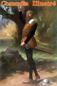 Skådespelaren Marcoux som Don Quichotte av Unbekannter Künstler
