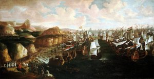 William III av Oranien (eller William III av England) (1650-1702) anländer till Torbay (England) den 5 november av Unbekannter Künstler