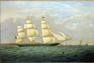 Klipparen "Matilda Wattenboch", till minne av dess sjösättning 1853 av Unbekannter Künstler