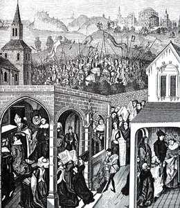 Kröningen av Filip II av Frankrike. av Unbekannt