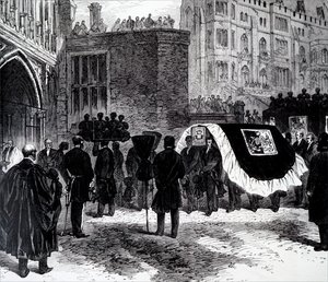 Begravningen av Henry John Temple, 3:e Viscount Palmerston. av Unbekannt