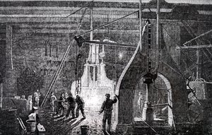 Tillverkningsgolvet för Robert Stephenson and Company. av Unbekannt