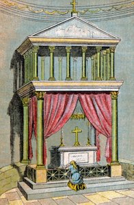 Sankt Martins grav, ca 1900 (illustration) av Unbekannter Künstler