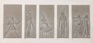 Thebe, Karnak, närbild av Unbekannt