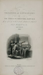 Titelsidan till Herschels "A treatise on astronomy" av Unbekannt