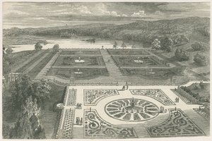 Trentham Gardens: träsnittsgravyr och [?1800-talet] av Unbekannt