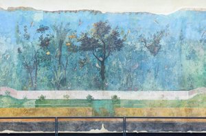 Triclinium of the house of Livia, fresk, 20 - 10 f.Kr., Roms nationalmuseum (museo nazionale romano), Rom, Italien av Unbekannter Künstler