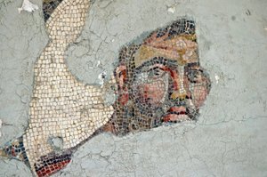 Two Athletes Mosaic, från Samandagi, Turkiet av Unbekannt