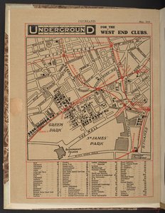 Underground för West End-klubbarna, maj 1910 av Unbekannter Künstler
