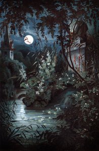 Undine, ca 1900 (illustration) av Unbekannter Künstler