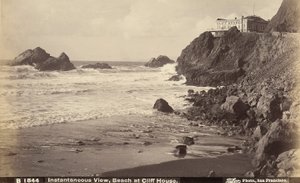 Vy över Cliff House och stranden nedanför, San Francisco av Unbekannter Künstler
