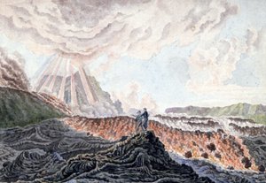 Vulkanutbrott på Piton de la Fournaise, ön Reunion av Unbekannter Künstler