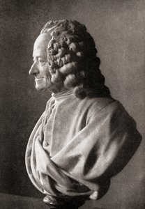Voltaire, från The Story of Philosophy, publicerad 1926 (litho) av Unbekannt