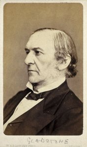 William Ewart Gladstone, engelsk liberal statsman, ca 1870-talet av Frederick (attr. to) Barnard