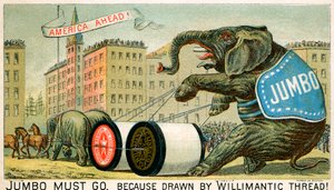 Willimantic Thread - annons från sent 1800-tal av Unbekannter Künstler