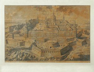 Idealisk utsikt över Göttweig Abbey