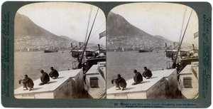 Hong Kong från hamnen, 1901 av Underwood and Underwood