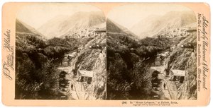 I Mount Libanon, Zahlah, Libanon, 1900. av Underwood and Underwood
