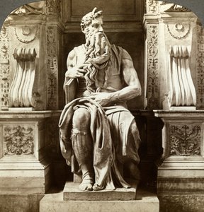 Michelangelos staty av Moses, kyrkan San Pietro in Vincoli, Rom, Italien.