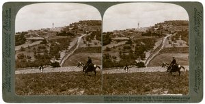 Samaria, sydvästra Palestina, 1900-talet. av Underwood and Underwood
