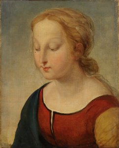 Madonnans huvud (från la Belle Jardiniere)