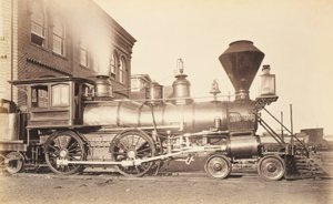 [Lok från Pennsylvania Railroad vid reparationsanläggning i Altoona] av Unidentified