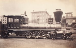 [Lokomotiv från Pennsylvania Railroad vid reparationsanläggningen i Altoona] av Unidentified