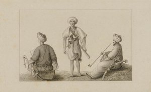 Tre män i turban av Unidentified