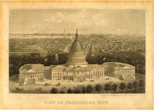 Utsikt över Washington City av Unidentified