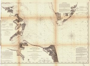 Chesapeake Bay. Blad 6, från York Rivers mynning till inloppet till bukten. LOC 99447135